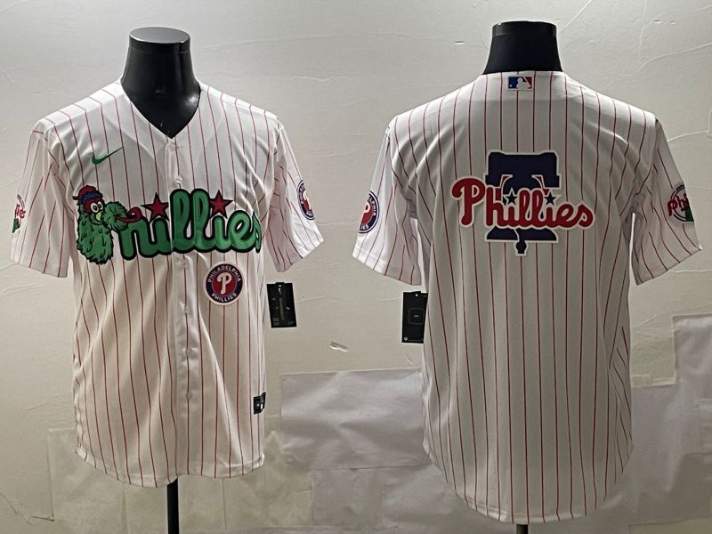 Men Philadelphia Phillies Blank White Stripe Joint Name 2025 Nike MLB Jersey style 4->philadelphia phillies->MLB Jersey